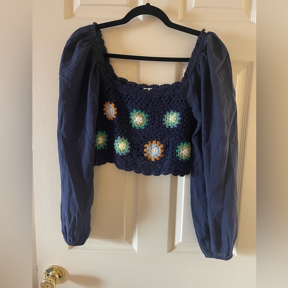 Aerie crochet crop top • NWT • Womens small